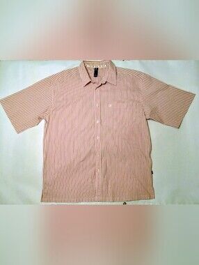 Makaveli Pink Striped Men's Shirt 2XL Y2K Tupac Vintage Streetwear